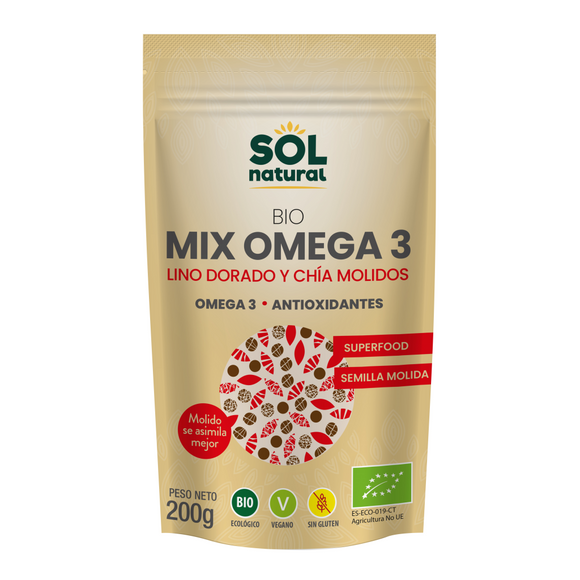 Mix Omega-3 Lino y Chía Sin Gluten Bio 200g - Delicatessin