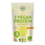 3 Vegan Protein en Polvo Bio 250g - Delicatessin