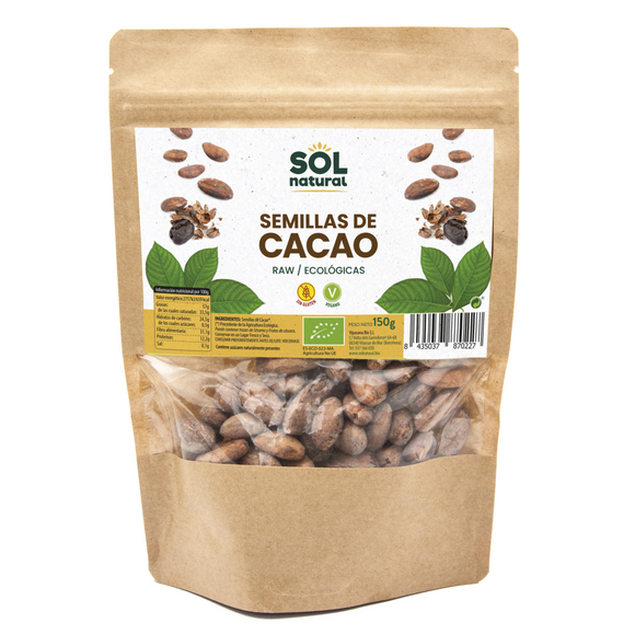 Semillas de Cacao Crudas Raw Bio 150g - Delicatessin
