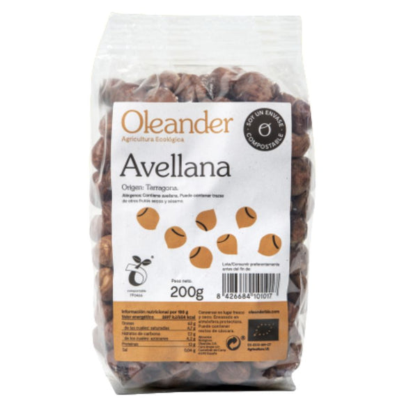 Avellana Cruda con Piel Bio 200g - Delicatessin