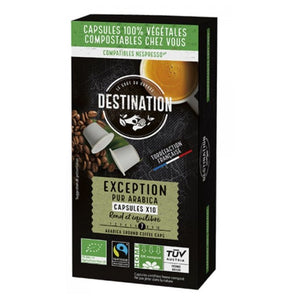 Cápsulas de Café Pur Arábica Selection Biodegradables Bio Destination 10 Uds. - Delicatessin