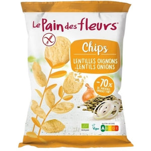 Chips de Lentejas con Cebolla Sin Gluten Bio 50g - Delicatessin