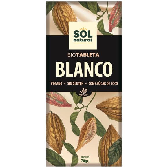 Chocolate Blanco Vegano Bio 70g - Delicatessin