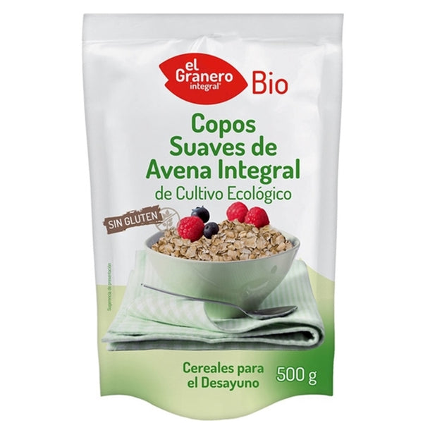 Copos de Avena Finos Integrales Ecológicos - sin gluten- MOARA 500g - Foody