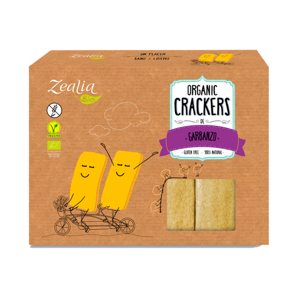 Crackers de Garbanzo Sin Gluten Bio 120g - Delicatessin