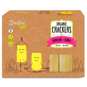 Crackers de Trigo Sarraceno y Quinoa Sin Gluten Bio 120g - Delicatessin