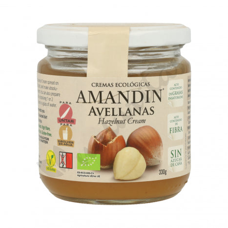 Crema de Avellanas (Sin Azúcar) Bio 330g - Delicatessin