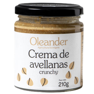 Crema de Avellanas Crunchy 100% Pura Bio Oleander 210g - Delicatessin