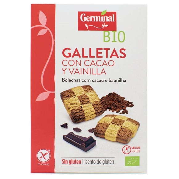 Galletas de Cacao y Vainilla Sin Gluten Bio 250g - Delicatessin
