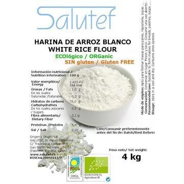 Harina de Arroz Blanco Bio 4kg - Delicatessin