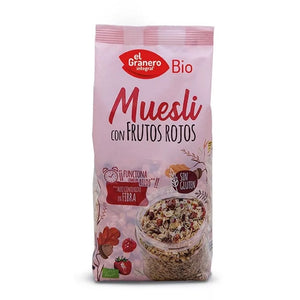 Muesli con Frutos Rojos Sin Gluten Bio 375g - Delicatessin
