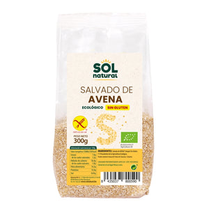 Salvado de Avena Integral Sin Gluten Bio 300g - Delicatessin