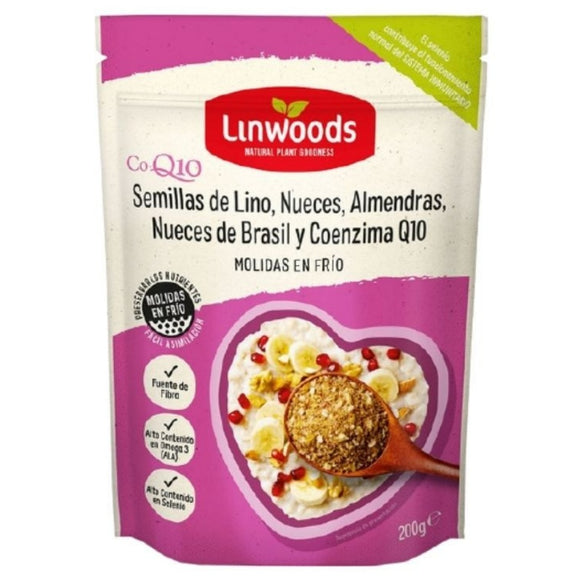 Semillas de Lino con Nueces y Almendras Molidas Bio 200g - Delicatessin