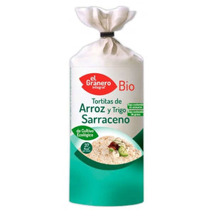 Tortitas de Arroz Integral y Trigo Sarraceno Sin Gluten Bio 115g - Delicatessin