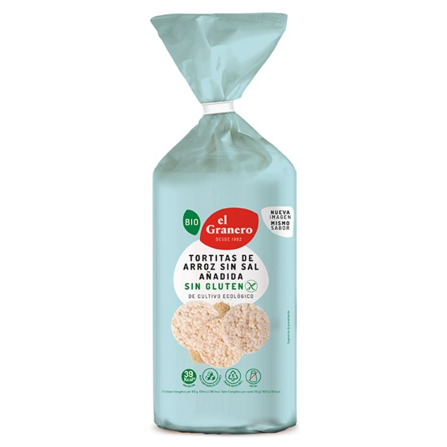 Extrafinas Tortitas de Arroz Integral con Chía y Quinoa Sin Gluten Bio, 60  g, Productos ecológicos