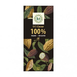 Chocolate Puro 100% Cacao Bio 70g - Delicatessin