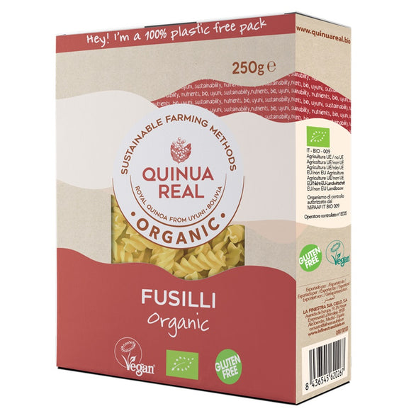 Fusilli de Arroz y Quinoa Real Sin Gluten Bio 250g - Delicatessin
